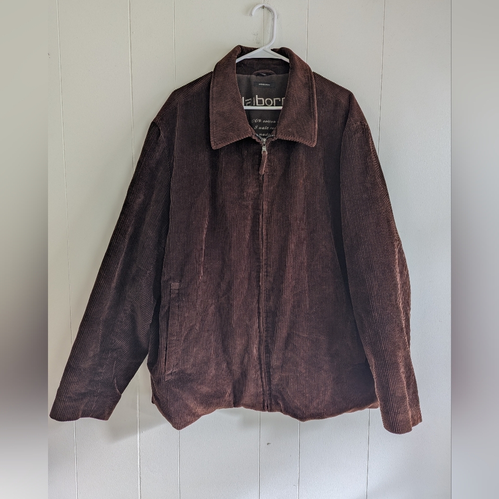 Claiborne Brown Corduroy Jacket - Size XXL